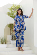 Cloudblush Blue Floral Co-ord Set