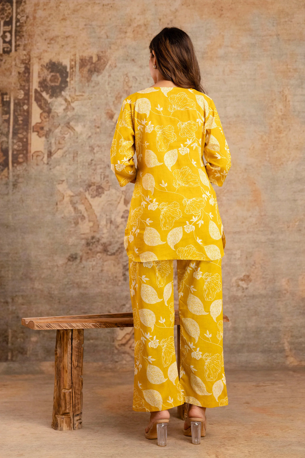 Sunshine Yellow Cotton Night Suit – Soft, Airy & Stylish Sleepwear