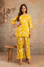 Sunshine Yellow Cotton Night Suit – Soft, Airy & Stylish Sleepwear