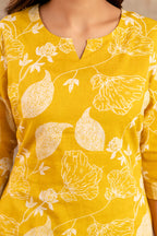Sunshine Yellow Cotton Night Suit – Soft, Airy & Stylish Sleepwear