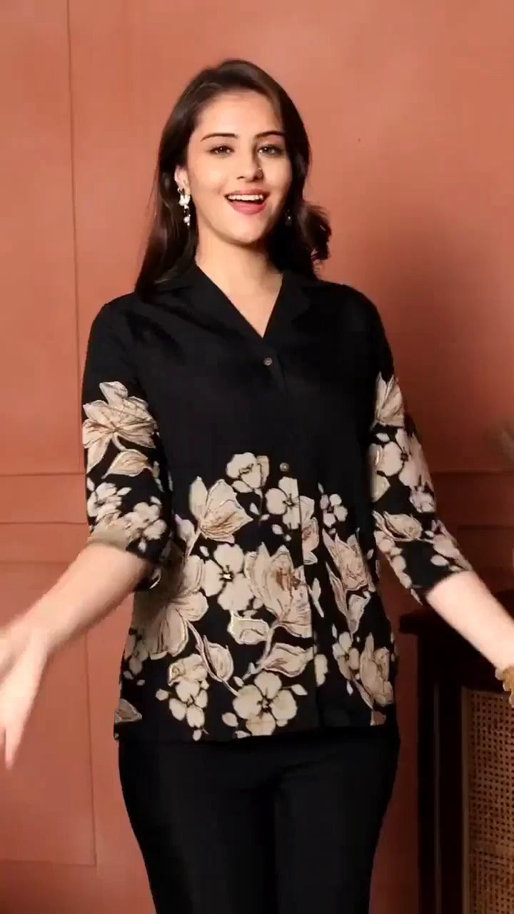 Floral Printed Rayon Co-Ord Set – Effortless Style Meets Comfort