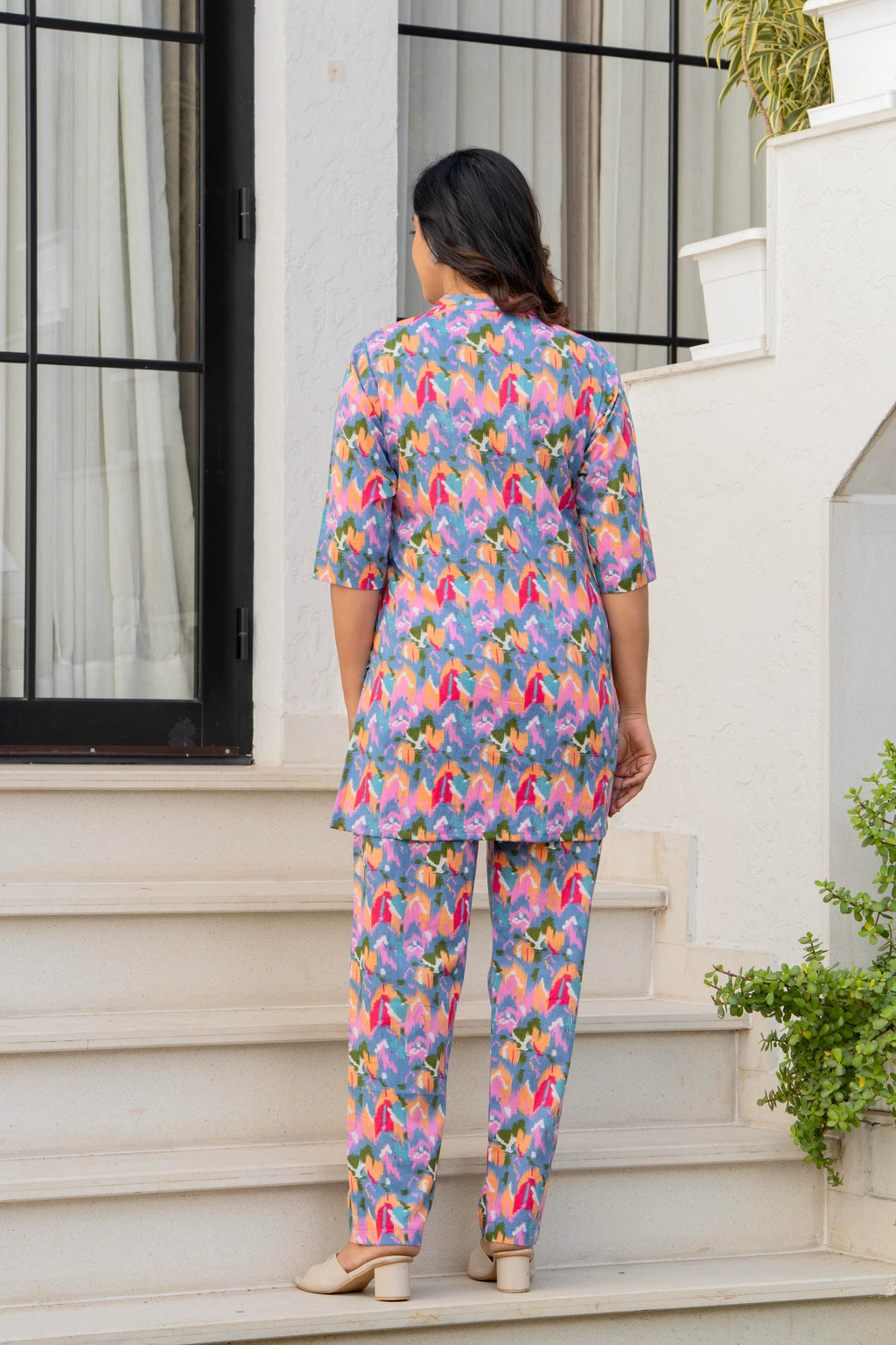 Vibrant Printed Night Suit for Women - Comfortable & Stylish Loungewear Set