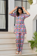 Vibrant Printed Night Suit for Women - Comfortable & Stylish Loungewear Set