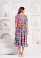 Soft Cotton Multicolor Maternity Wear with Feeding Zipper