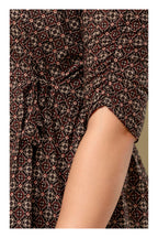 Brown Geometric Printed Cotton Topper for Women