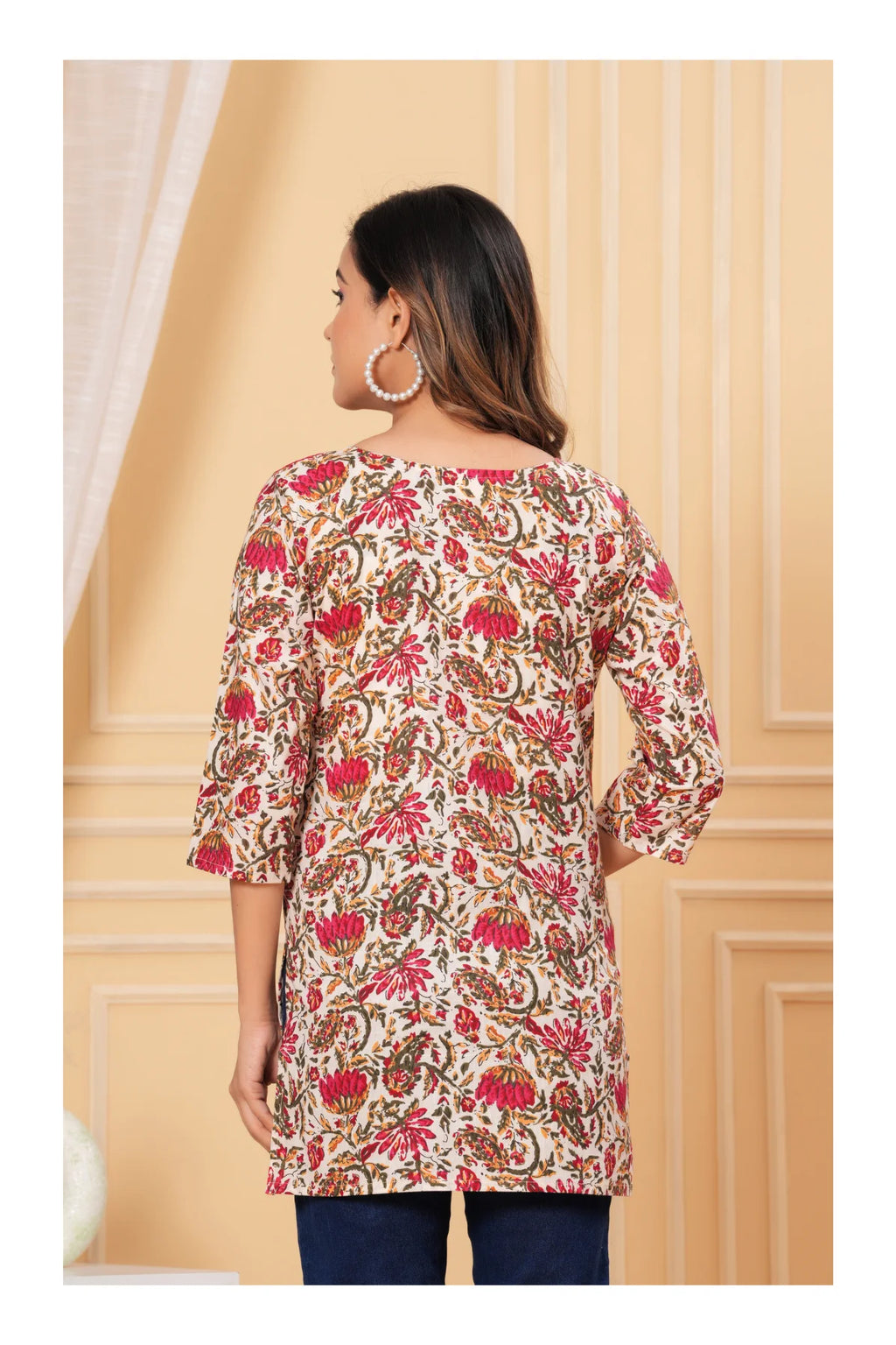 Women’s Printed Cotton Straight Kurti