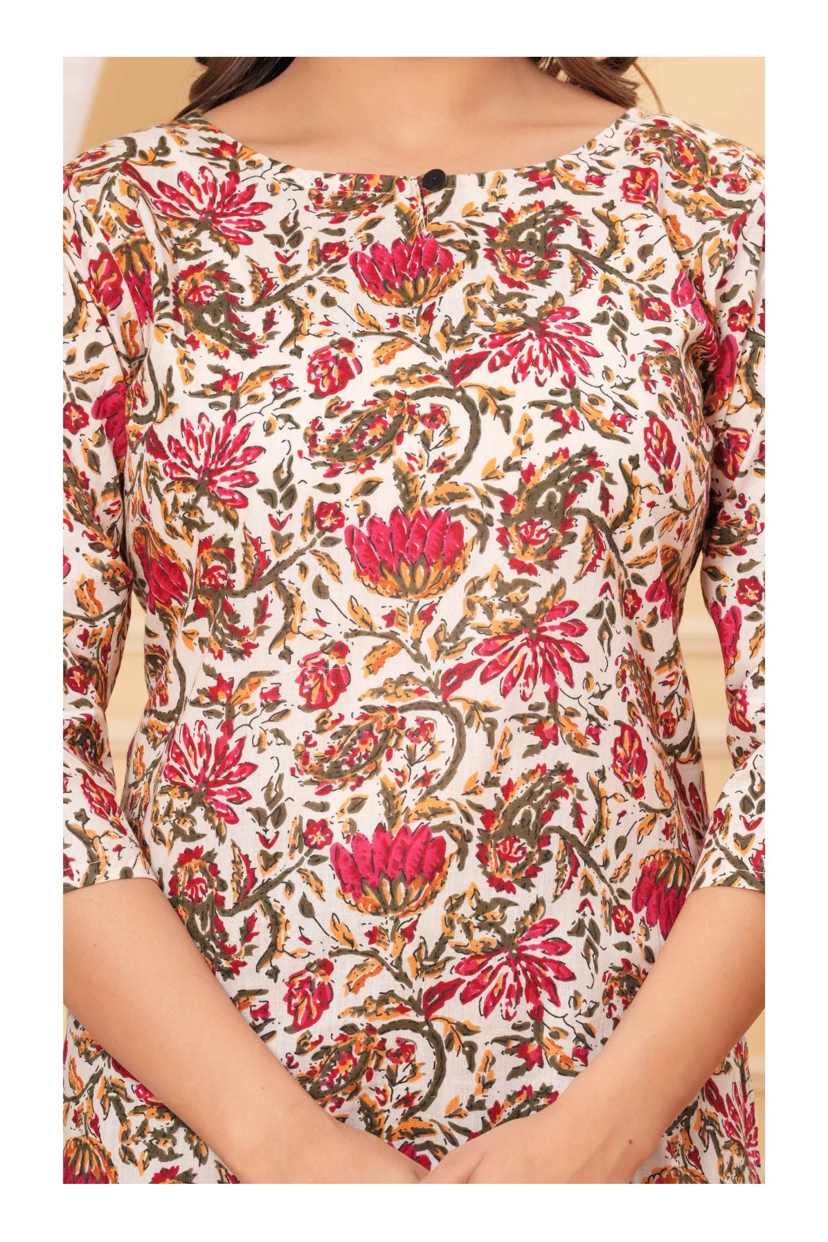 Women’s Printed Cotton Straight Kurti