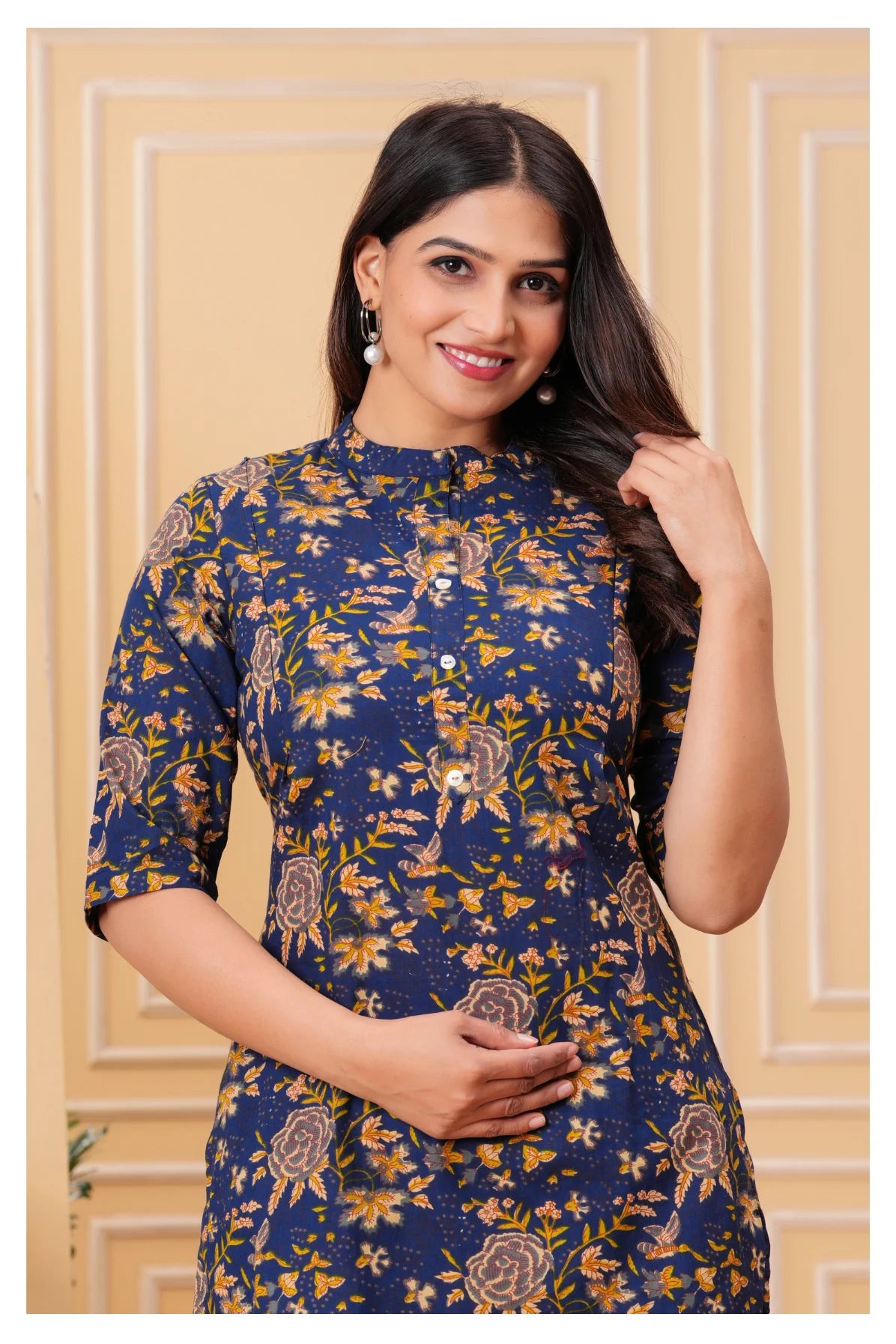 Maternity Feeding Co-ord Set with Concealed Zippers – Printed Top & Pants