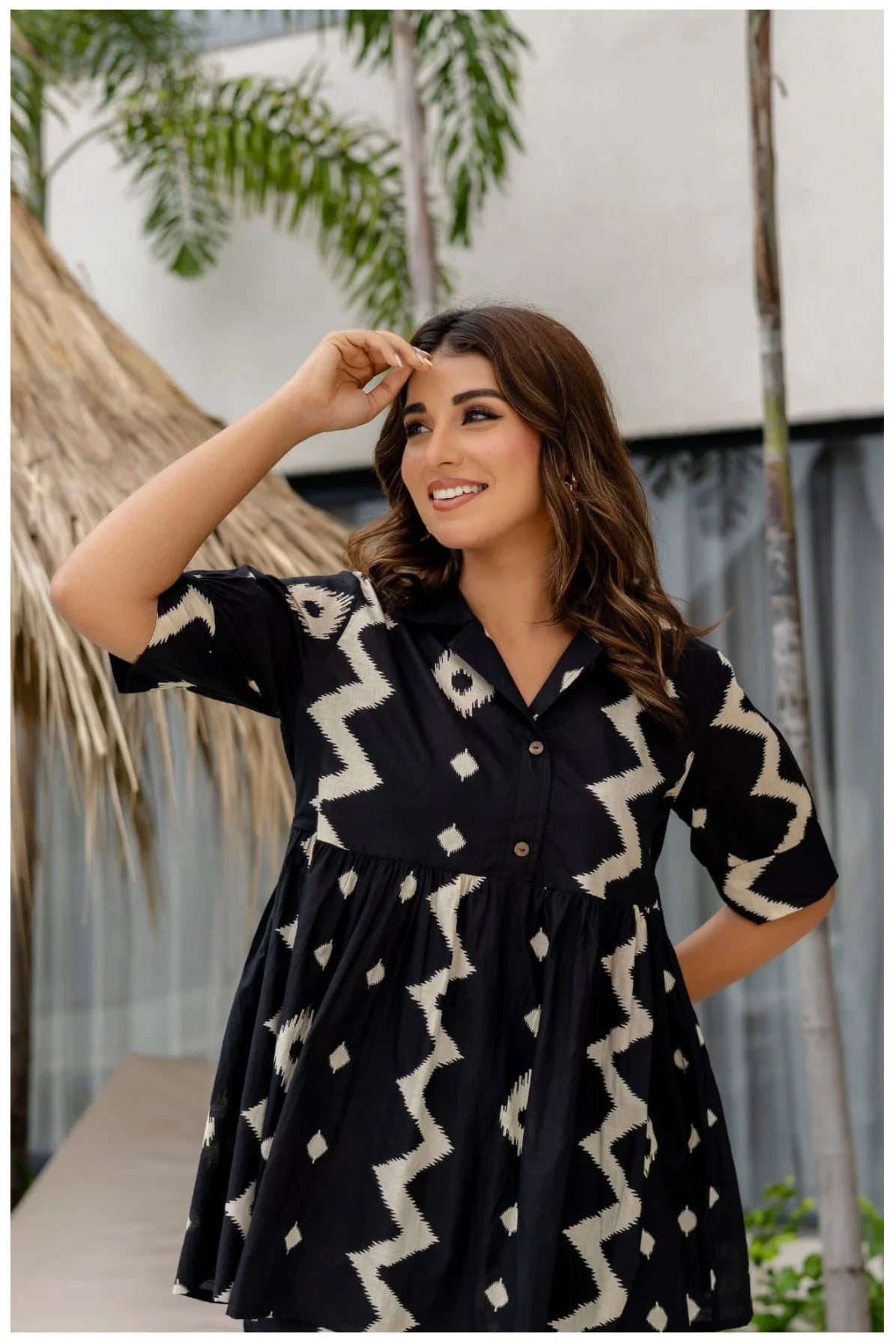 Black Diamond Ikat Luxe Co-Ord Set