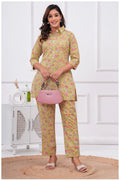 Women’s Floral Printed Co-Ord Set | Shirt Style Top & Pant Set