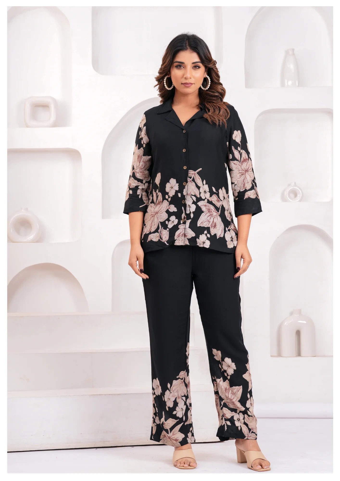 Floral Printed Rayon Co-Ord Set – Effortless Style Meets Comfort