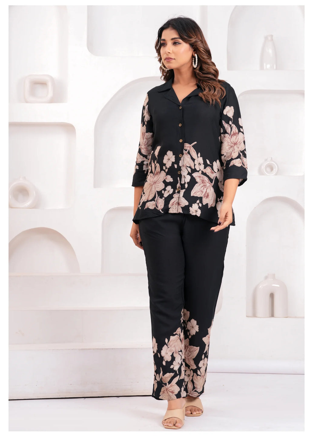 Floral Printed Rayon Co-Ord Set – Effortless Style Meets Comfort