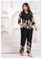 Floral Printed Rayon Co-Ord Set – Effortless Style Meets Comfort