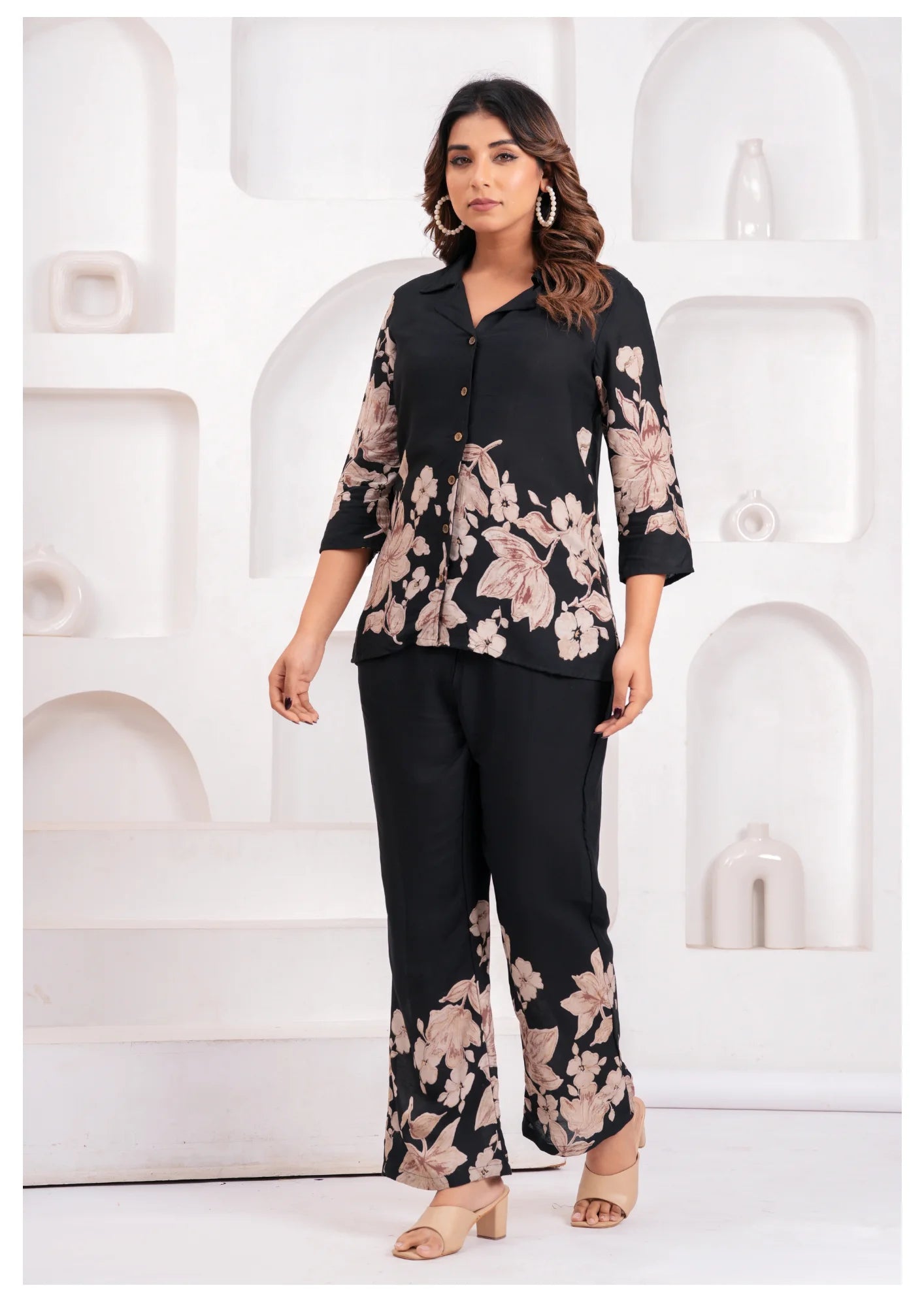 Floral Printed Rayon Co-Ord Set – Effortless Style Meets Comfort