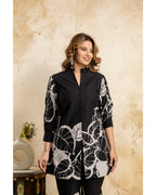 Black & White Abstract Printed Cotton Coord Set