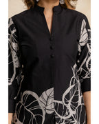 Black & White Abstract Printed Cotton Coord Set